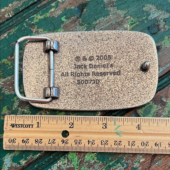 Jack Daniels Silver-Toned Belt Buckle - Picture 2 of 2